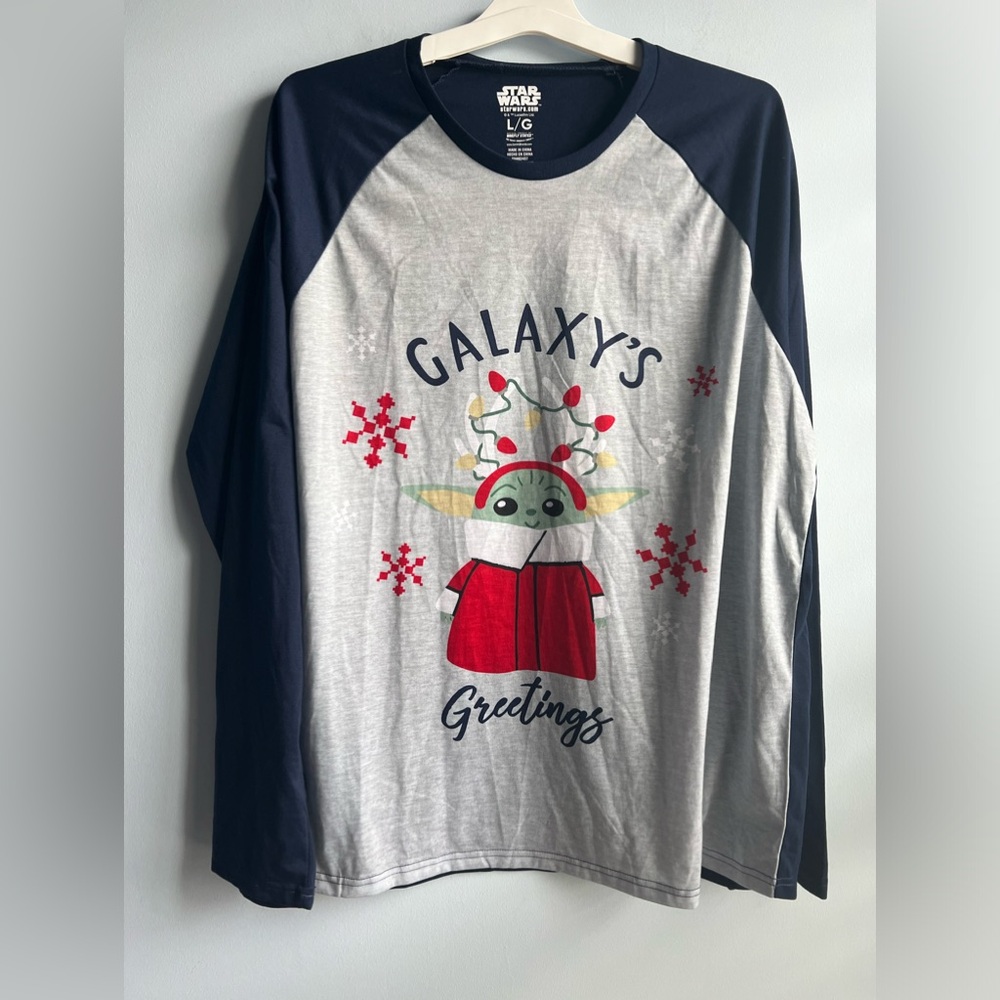 Briefly Stated Unisex Mandalorian Long-Sleeve Pajama Top